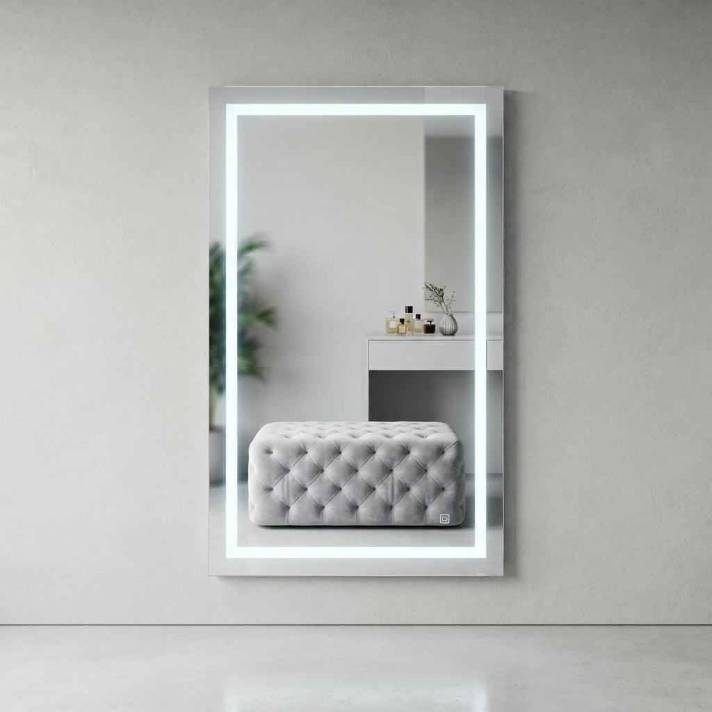 Espejo de Cuerpo Completo con Luz LED 180x80 cm | Espejo Rectangular Tactil