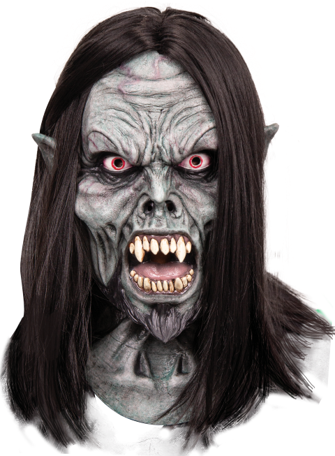 Máscara Vampiro Doctor Ghoulish - Disfraz de Látex, Hilo incrustado para Halloween y Día de Muertos