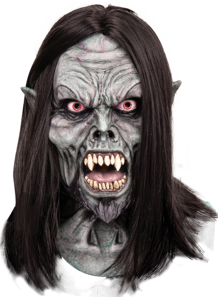 Máscara Vampiro Doctor Ghoulish - Disfraz de Látex, Hilo incrustado para Halloween y Día de Muertos