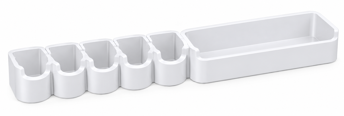 Organizador de Especias para Cocina de Plástico Multiusos (24.7 x 5.3 x 7.8 cm)