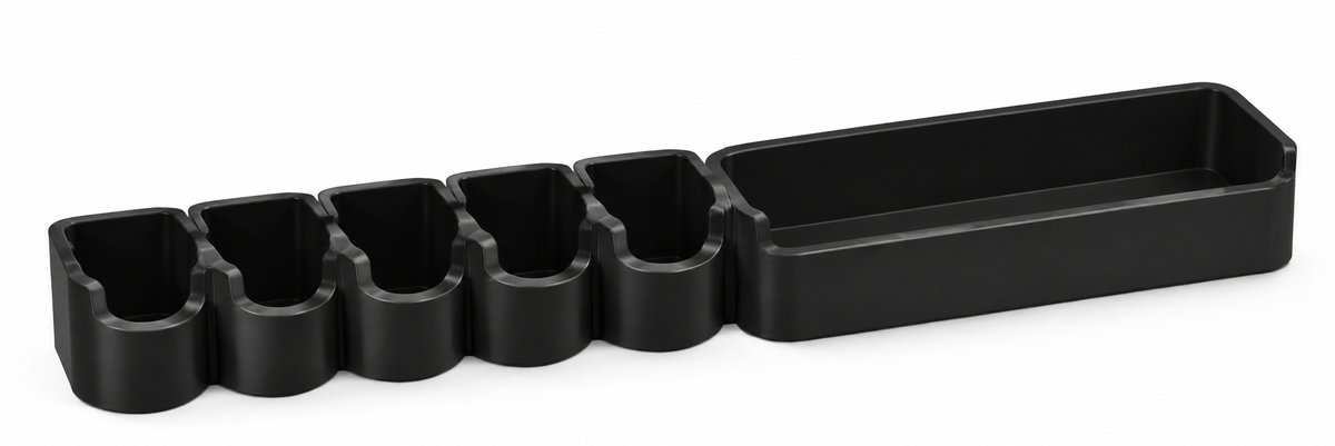 Organizador de Especias para Cocina de Plástico Multiusos (24.7 x 5.3 x 7.8 cm)