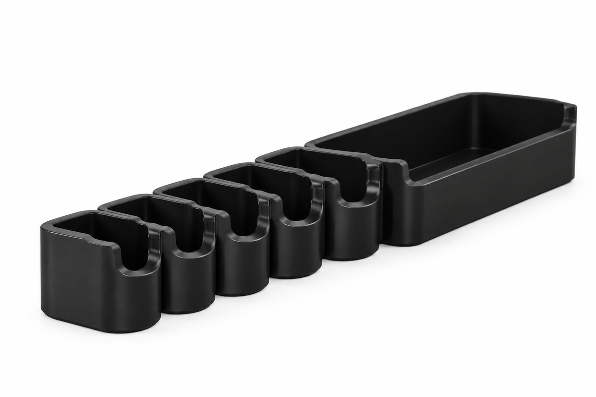 Organizador de Especias para Cocina de Plástico Multiusos (24.7 x 5.3 x 7.8 cm)