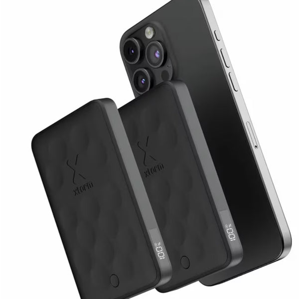 Xtorm Power Bank Magnética Inalámbrica 5,000 mAh DUO 2 Carga Magnética Superfuerte USB-C Portátil con Indicador LED MagSafe Accesorios Celular Ultra Delgado y Portátil