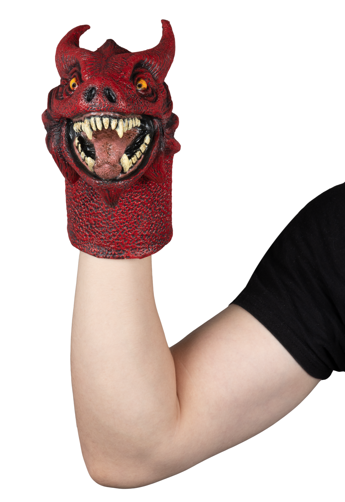 Accesorio "Fire Dragon Puppet" Caretas Rev - Ideal para Disfraz, Halloween y Día de Muertos