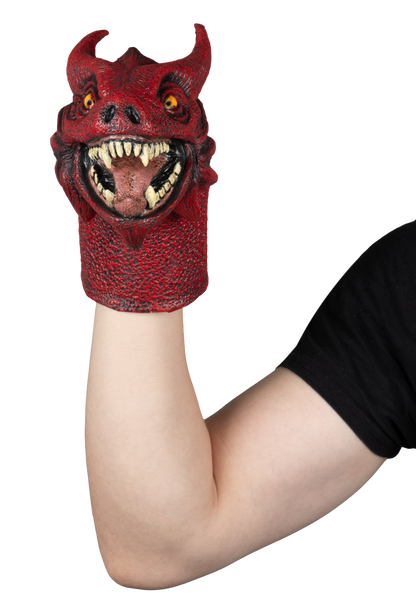 Accesorio "Fire Dragon Puppet" Caretas Rev - Ideal para Disfraz, Halloween y Día de Muertos