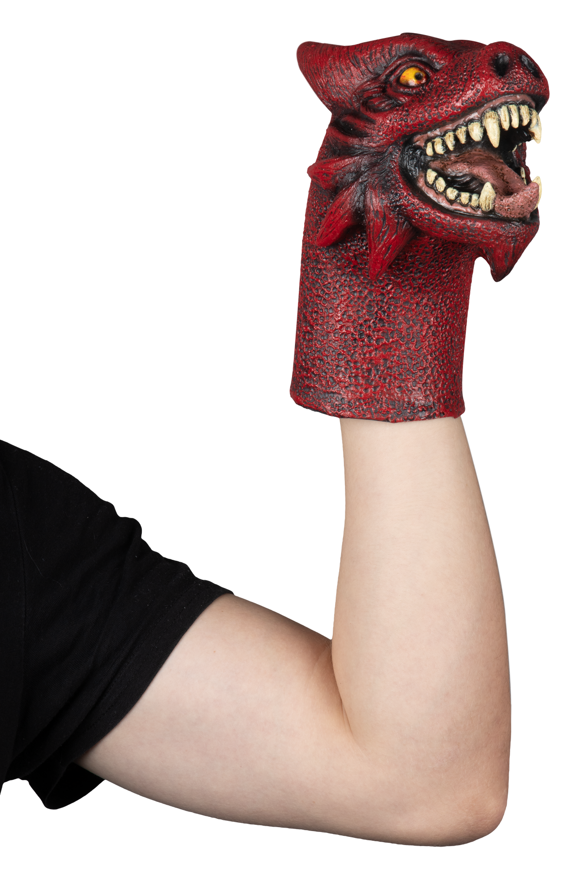 Accesorio "Fire Dragon Puppet" Caretas Rev - Ideal para Disfraz, Halloween y Día de Muertos