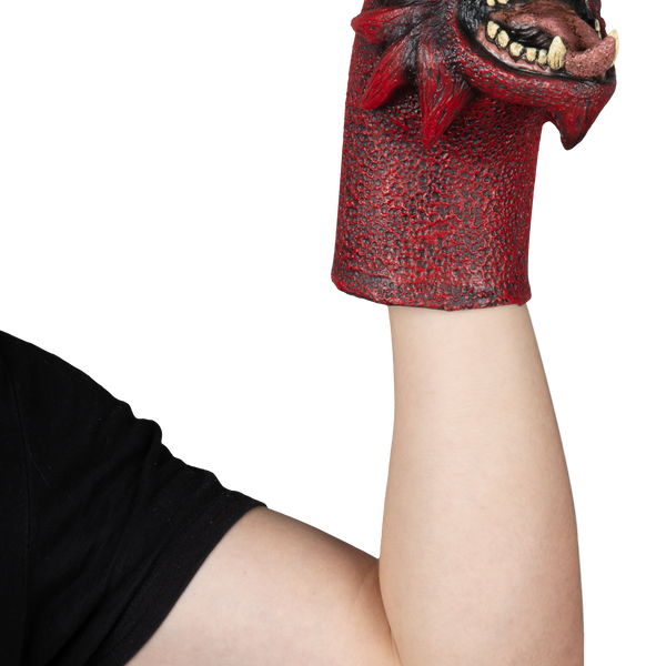Accesorio "Fire Dragon Puppet" Caretas Rev - Ideal para Disfraz, Halloween y Día de Muertos