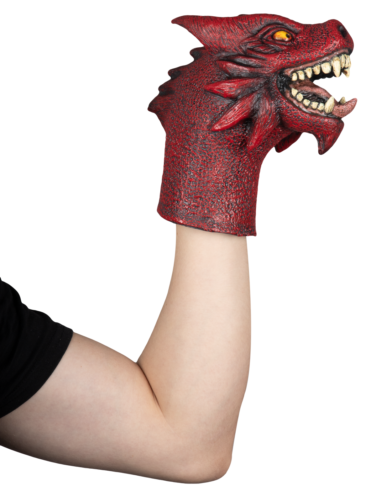 Accesorio "Fire Dragon Puppet" Caretas Rev - Ideal para Disfraz, Halloween y Día de Muertos