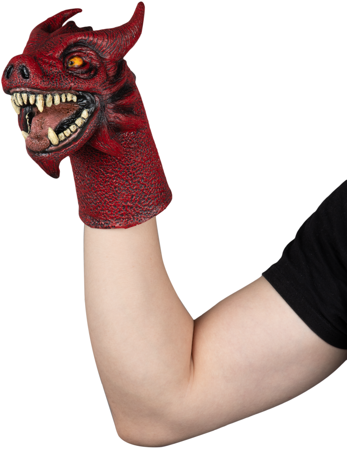 Accesorio "Fire Dragon Puppet" Caretas Rev - Ideal para Disfraz, Halloween y Día de Muertos