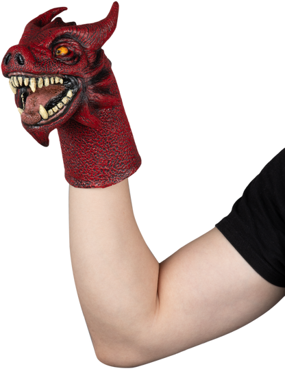 Accesorio "Fire Dragon Puppet" Caretas Rev - Ideal para Disfraz, Halloween y Día de Muertos