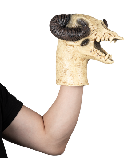 Accesorio "Goat Puppet" Caretas Rev - Ideal para Disfraz, Halloween y Día de Muertos