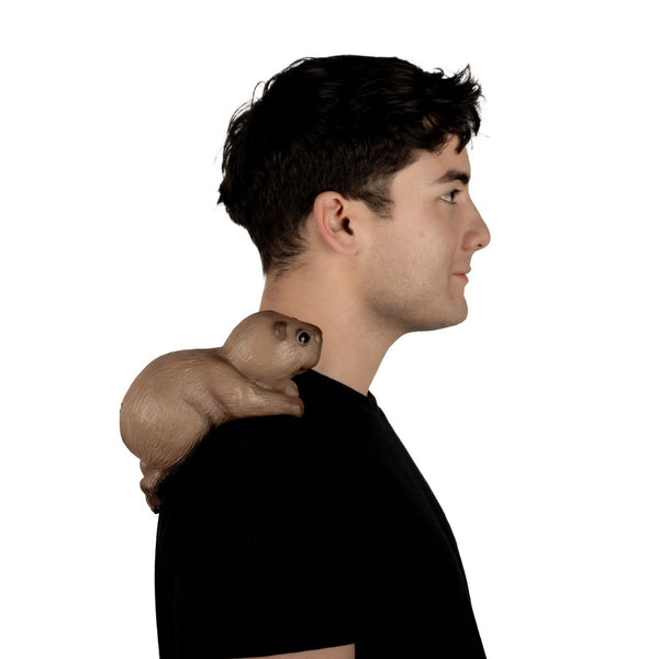 Accesorio "Shoulder Buddy Capibara" Caretas Rev - Ideal para Disfraz, Halloween y Día de Muertos