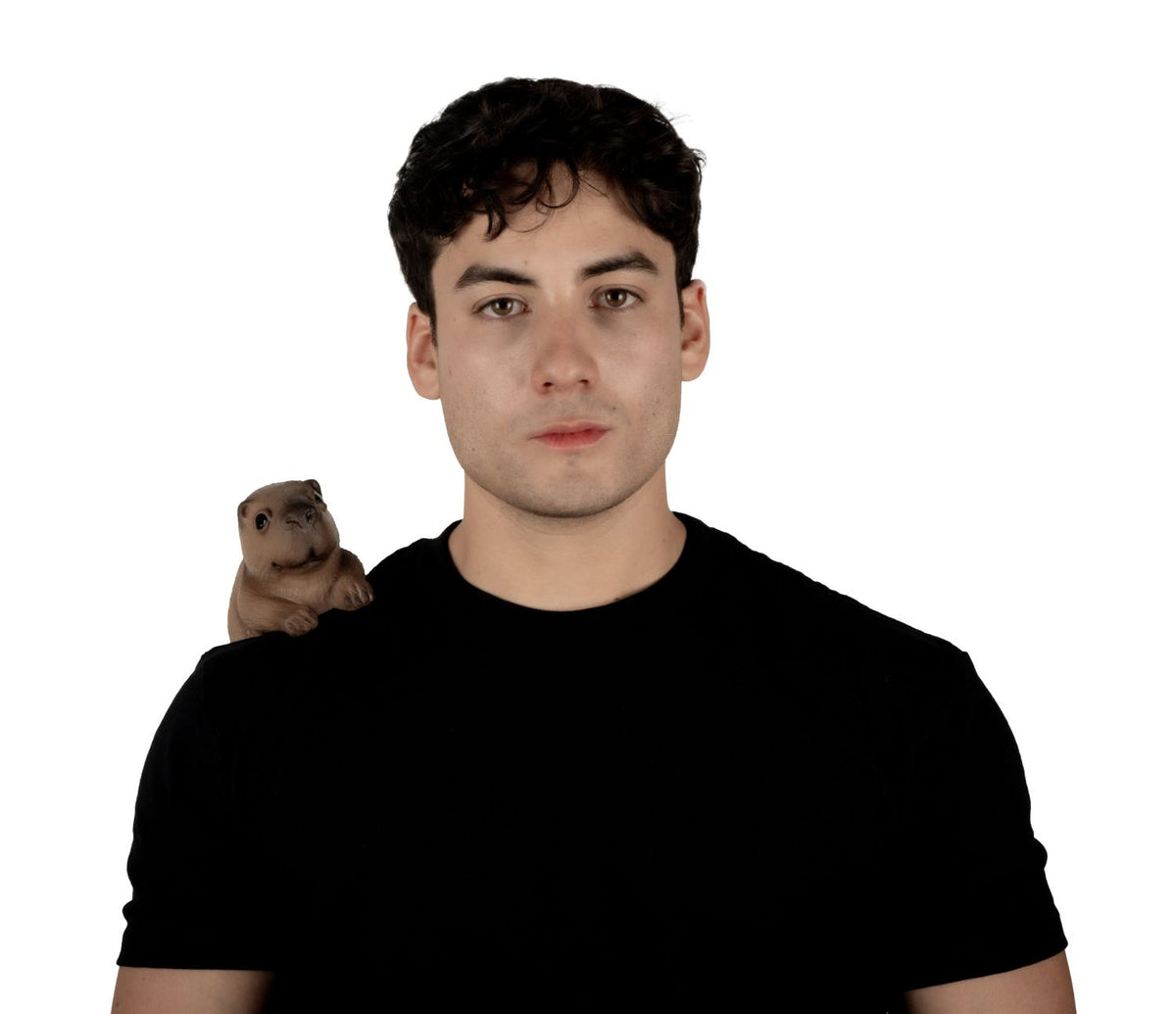 Accesorio "Shoulder Buddy Capibara" Caretas Rev - Ideal para Disfraz, Halloween y Día de Muertos