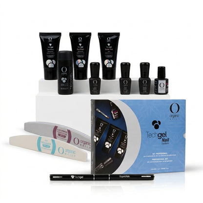 Kit TechGel Organic Nails Gel Polimerizado Acrigel 11 Pzs