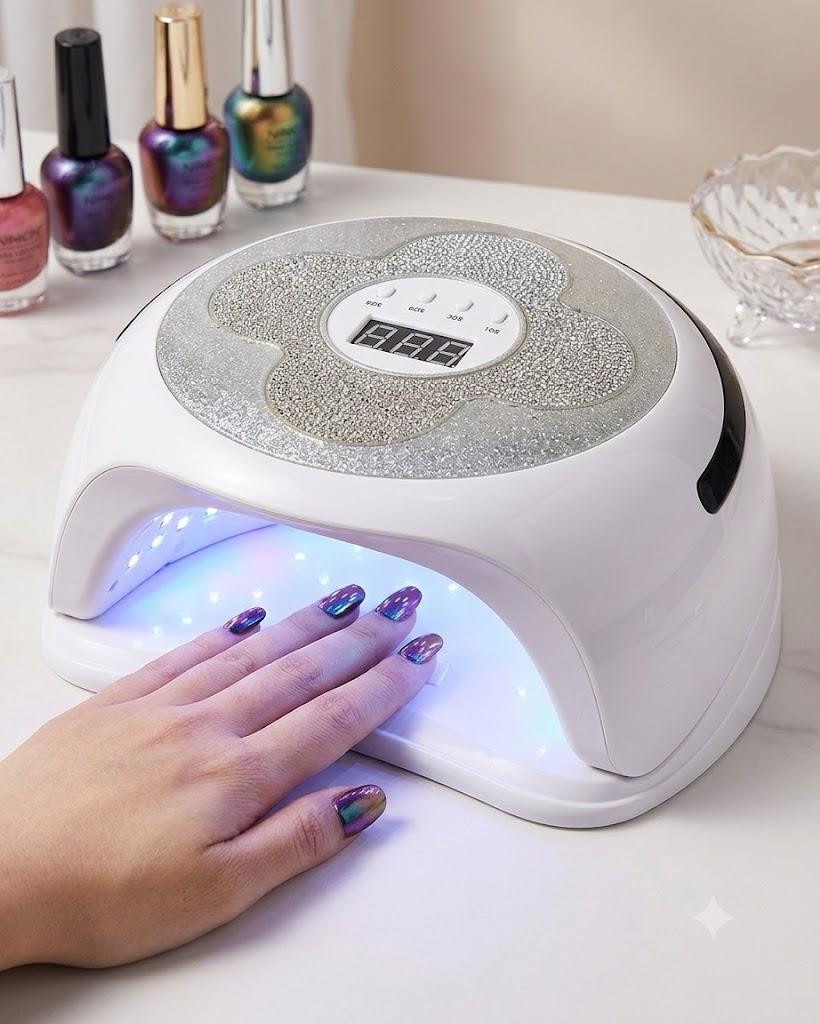 Lampara Para Uñas con diseño de flor FANTASY COLOR Lamp 288 W - Blanca
