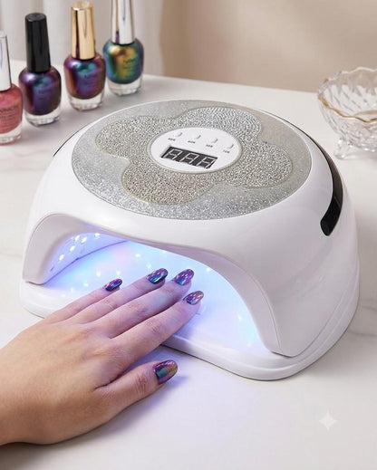 Lampara Para Uñas con diseño de flor FANTASY COLOR Lamp 288 W - Blanca