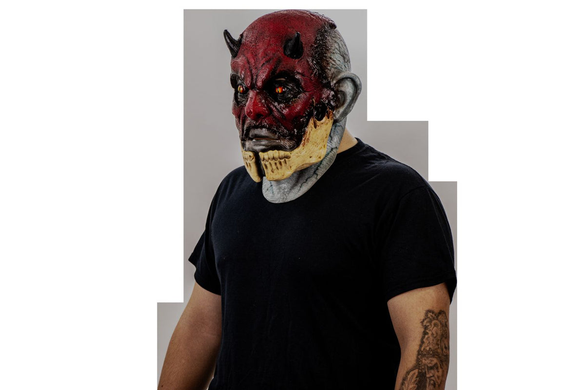 Máscara Agrietado Malvado Ghoulish - Disfraz de Látex para Halloween y Día de Muertos