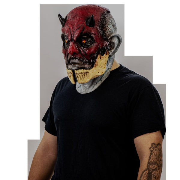 Máscara Agrietado Malvado Ghoulish - Disfraz de Látex para Halloween y Día de Muertos