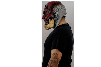 Máscara Agrietado Malvado Ghoulish - Disfraz de Látex para Halloween y Día de Muertos