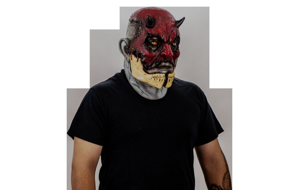 Máscara Agrietado Malvado Ghoulish - Disfraz de Látex para Halloween y Día de Muertos