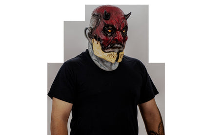 Máscara Agrietado Malvado Ghoulish - Disfraz de Látex para Halloween y Día de Muertos