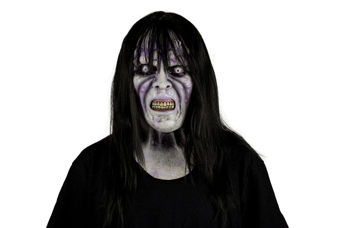 Máscara Aida Ghoulish - Disfraz de Látex, Multifilamento lacio para Halloween y Día de Muertos