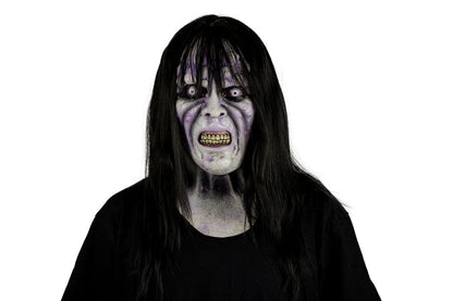 Máscara Aida Ghoulish - Disfraz de Látex, Multifilamento lacio para Halloween y Día de Muertos
