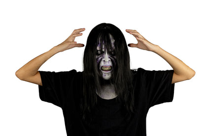 Máscara Aida Ghoulish - Disfraz de Látex, Multifilamento lacio para Halloween y Día de Muertos