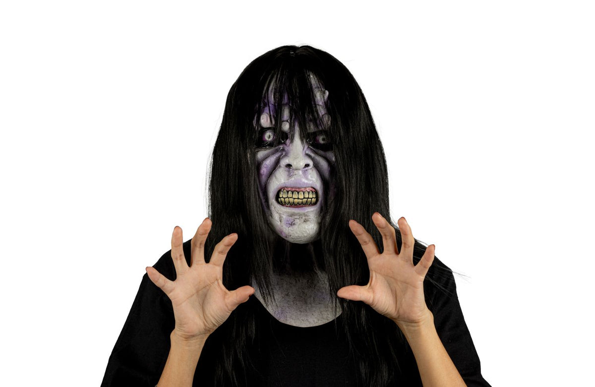 Máscara Aida Ghoulish - Disfraz de Látex, Multifilamento lacio para Halloween y Día de Muertos
