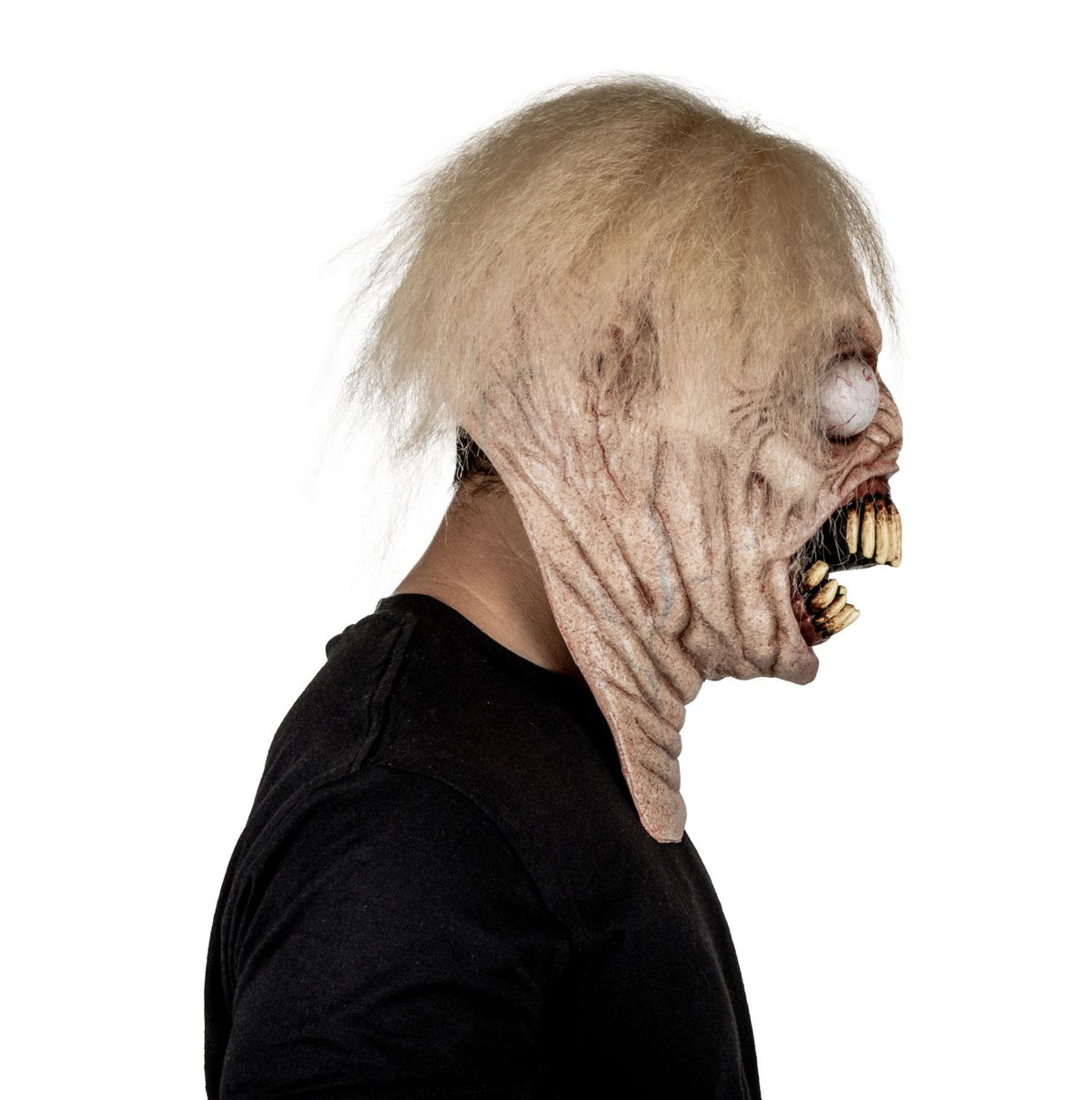 Máscara Alien Tenebroso Pege - Disfraz de Látex, Kanekalon para Halloween y Día de Muertos