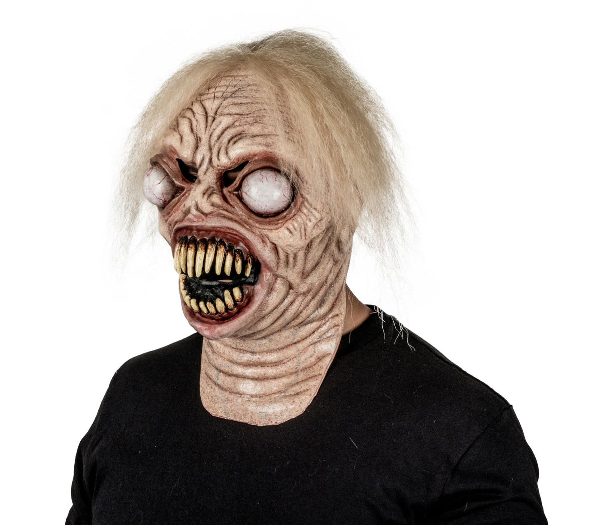 Máscara Alien Tenebroso Pege - Disfraz de Látex, Kanekalon para Halloween y Día de Muertos