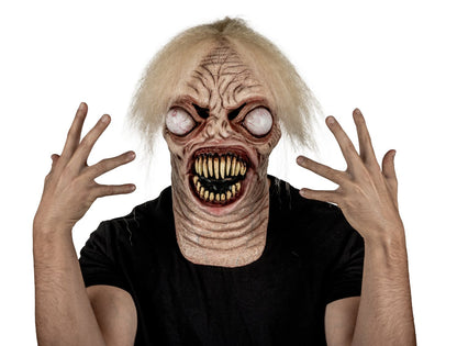Máscara Alien Tenebroso Pege - Disfraz de Látex, Kanekalon para Halloween y Día de Muertos