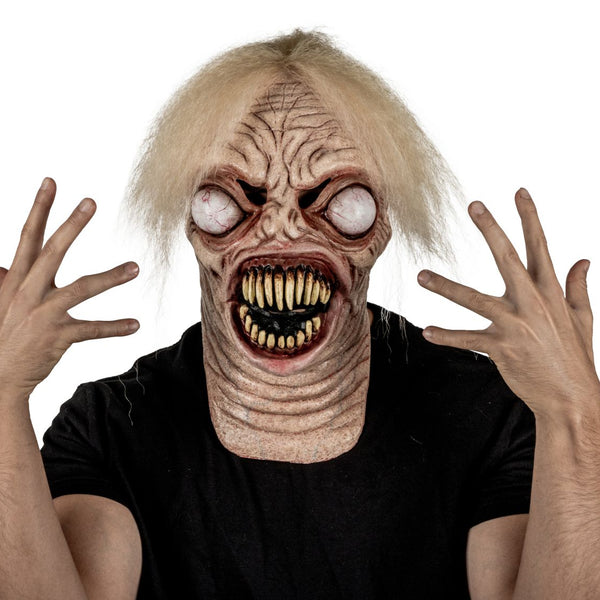 Máscara Alien Tenebroso Pege - Disfraz de Látex, Kanekalon para Halloween y Día de Muertos
