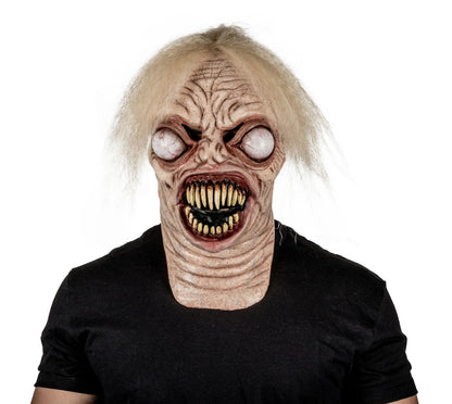 Máscara Alien Tenebroso Pege - Disfraz de Látex, Kanekalon para Halloween y Día de Muertos