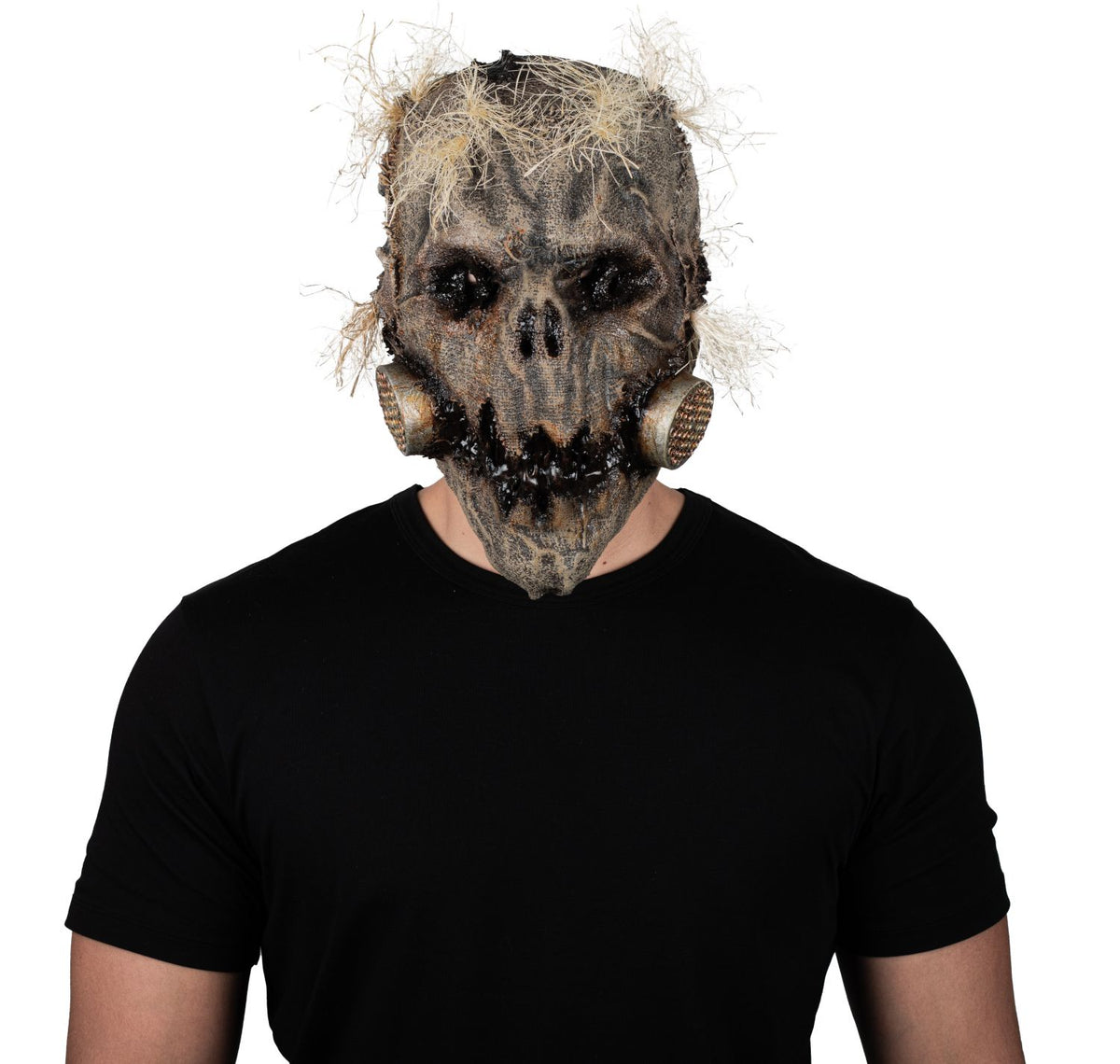 Máscara Alma Harvester Ghoulish - Disfraz de Látex, Paja Sintética para Halloween y Día de Muertos