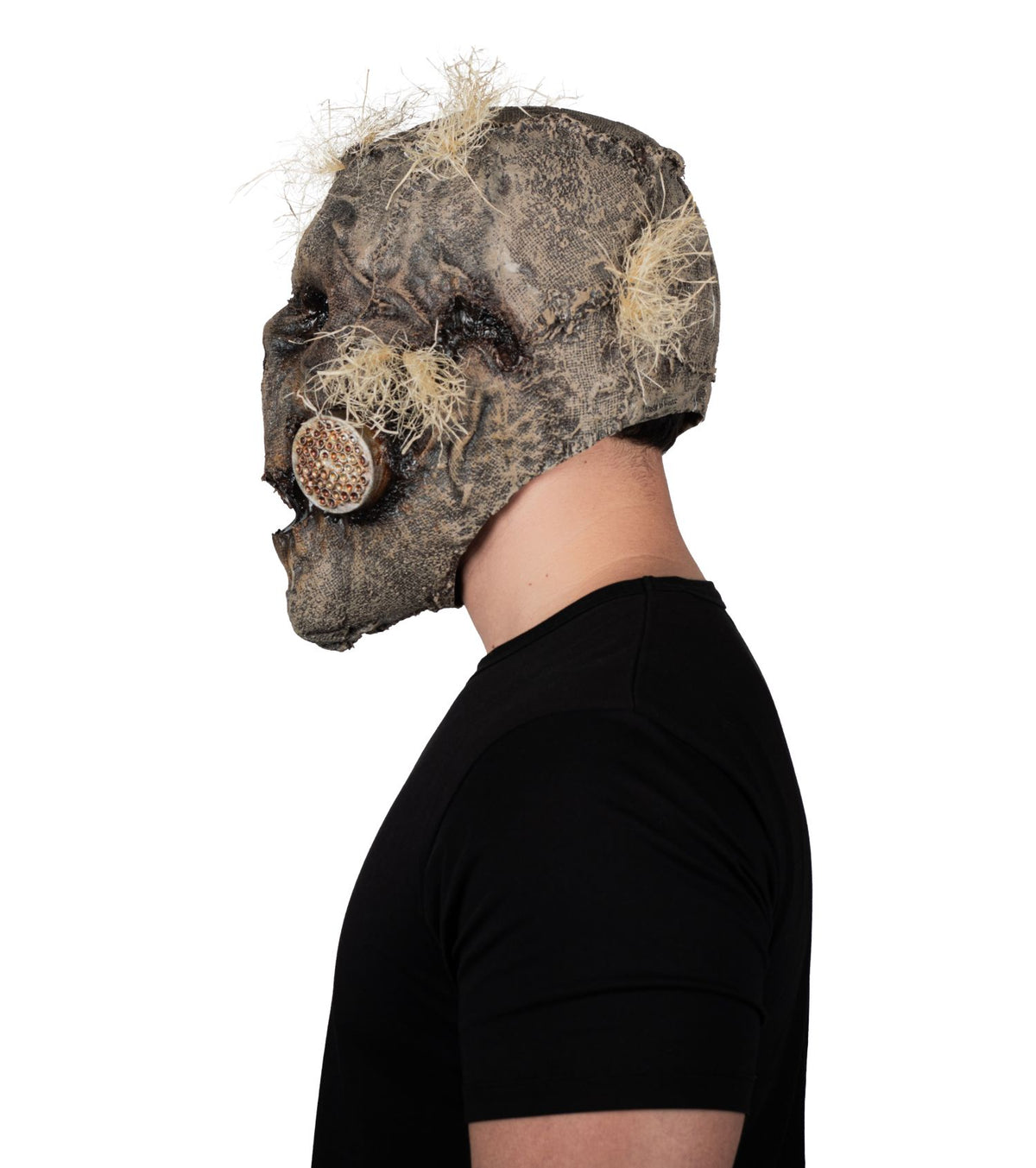 Máscara Alma Harvester Ghoulish - Disfraz de Látex, Paja Sintética para Halloween y Día de Muertos