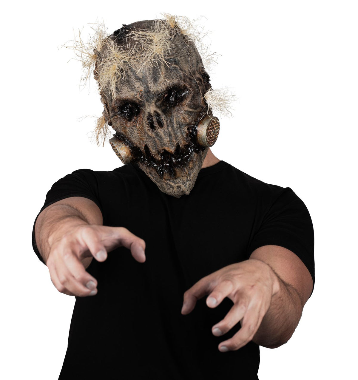Máscara Alma Harvester Ghoulish - Disfraz de Látex, Paja Sintética para Halloween y Día de Muertos