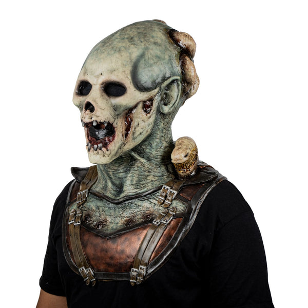 Máscara Antiguo Guerrero Ghoulish - Disfraz de Látex para Halloween y Día de Muertos