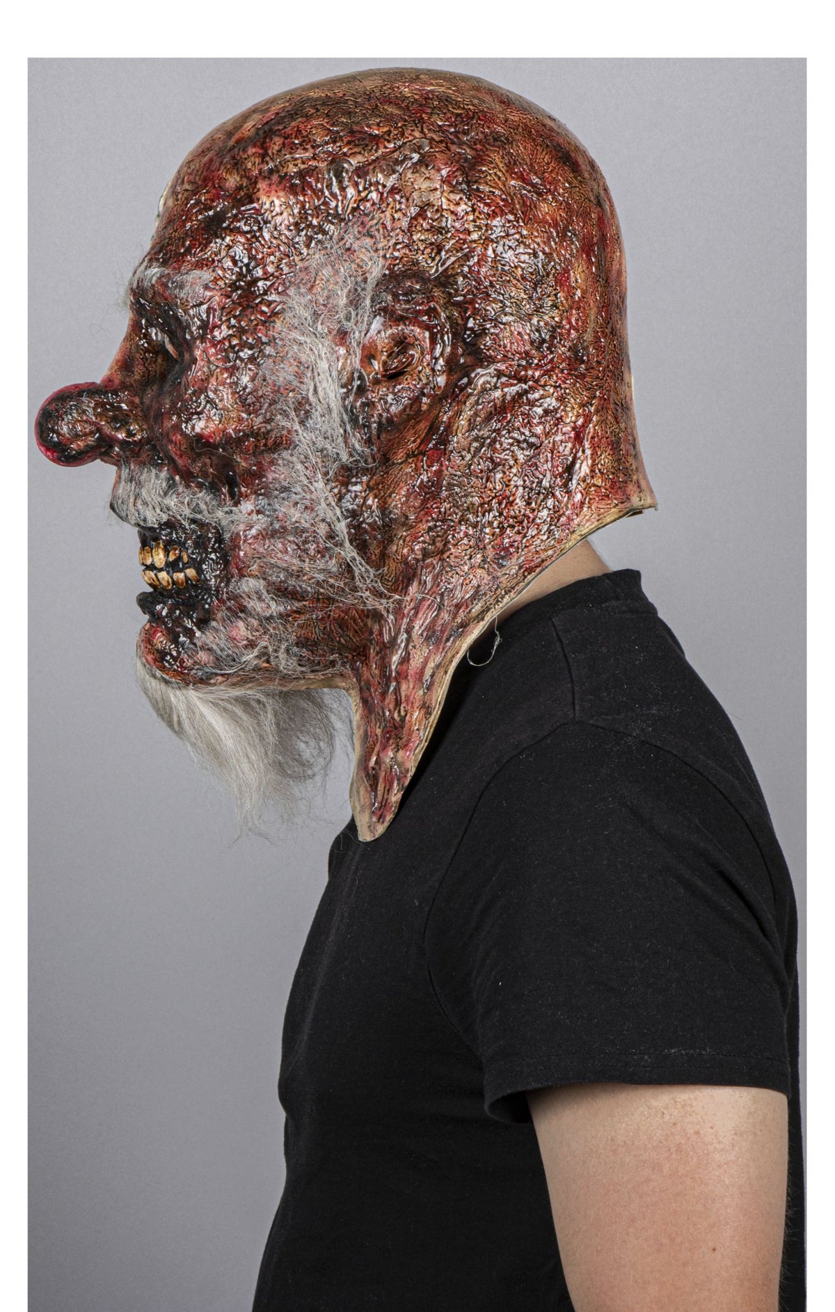 Máscara Ardiente Payaso Ghoulish - Disfraz de Látex, Pelox para Halloween y Día de Muertos