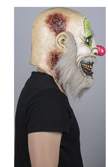Máscara Ardiente Payaso Ghoulish - Disfraz de Látex, Pelox para Halloween y Día de Muertos