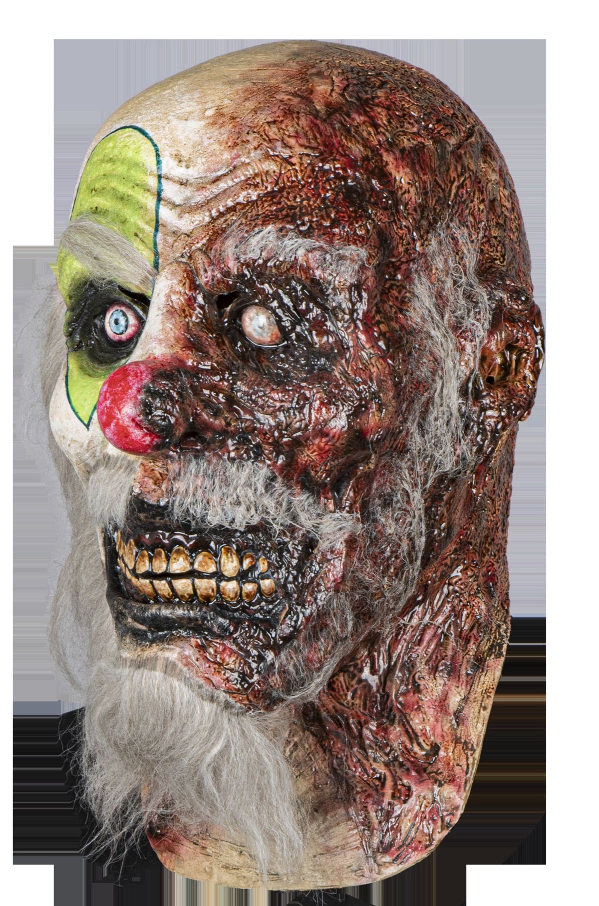 Máscara Ardiente Payaso Ghoulish - Disfraz de Látex, Pelox para Halloween y Día de Muertos