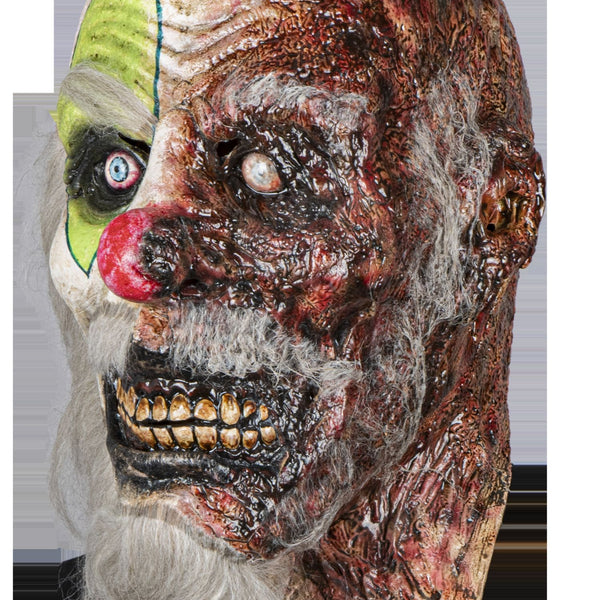 Máscara Ardiente Payaso Ghoulish - Disfraz de Látex, Pelox para Halloween y Día de Muertos