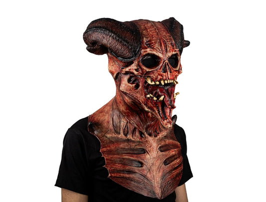 Máscara Astaroth Devil's Ghoulish - Disfraz de Látex para Halloween y Día de Muertos