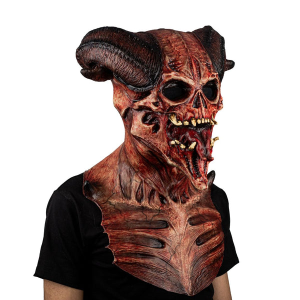 Máscara Astaroth Devil's Ghoulish - Disfraz de Látex para Halloween y Día de Muertos