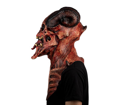 Máscara Astaroth Devil's Ghoulish - Disfraz de Látex para Halloween y Día de Muertos