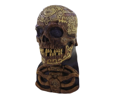 Máscara Azteca Calavera Ghoulish - Disfraz de Látex para Halloween y Día de Muertos