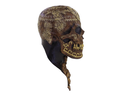 Máscara Azteca Calavera Ghoulish - Disfraz de Látex para Halloween y Día de Muertos