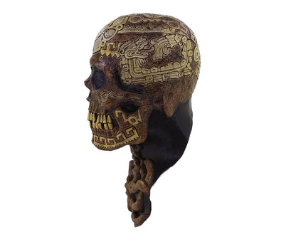 Máscara Azteca Calavera Ghoulish - Disfraz de Látex para Halloween y Día de Muertos