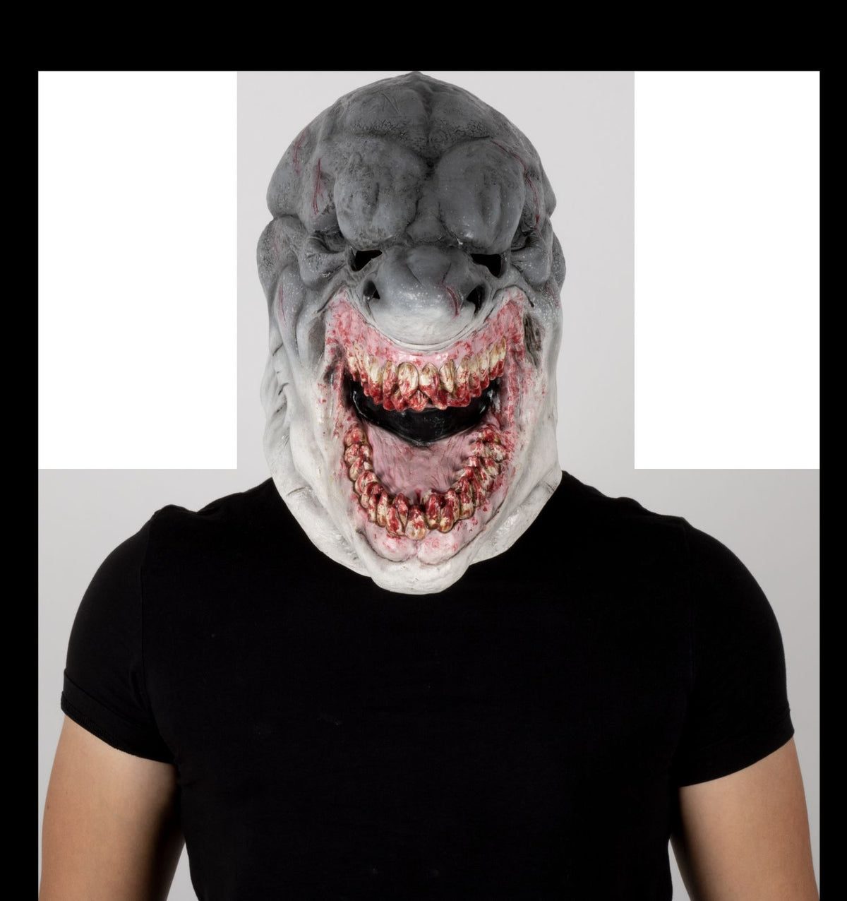 Máscara Blanco Tiburón Ghoulish - Disfraz de Látex para Halloween y Día de Muertos