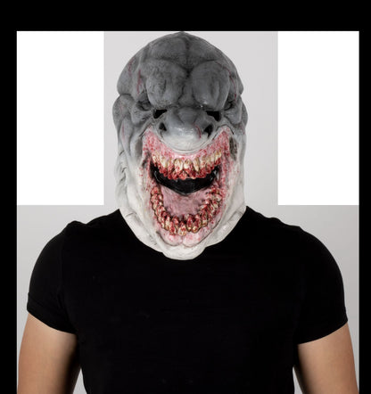 Máscara Blanco Tiburón Ghoulish - Disfraz de Látex para Halloween y Día de Muertos